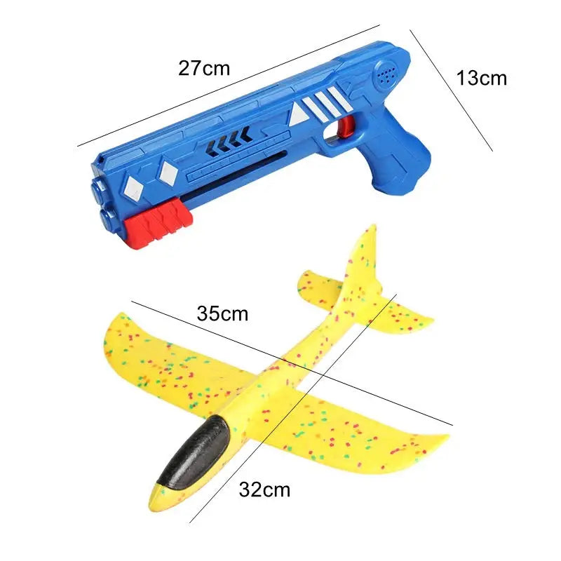 Brinquedo Catapult Plane para crianças, lançamento estilo arma, artilheiro, presentes de aniversário e Natal para meninos