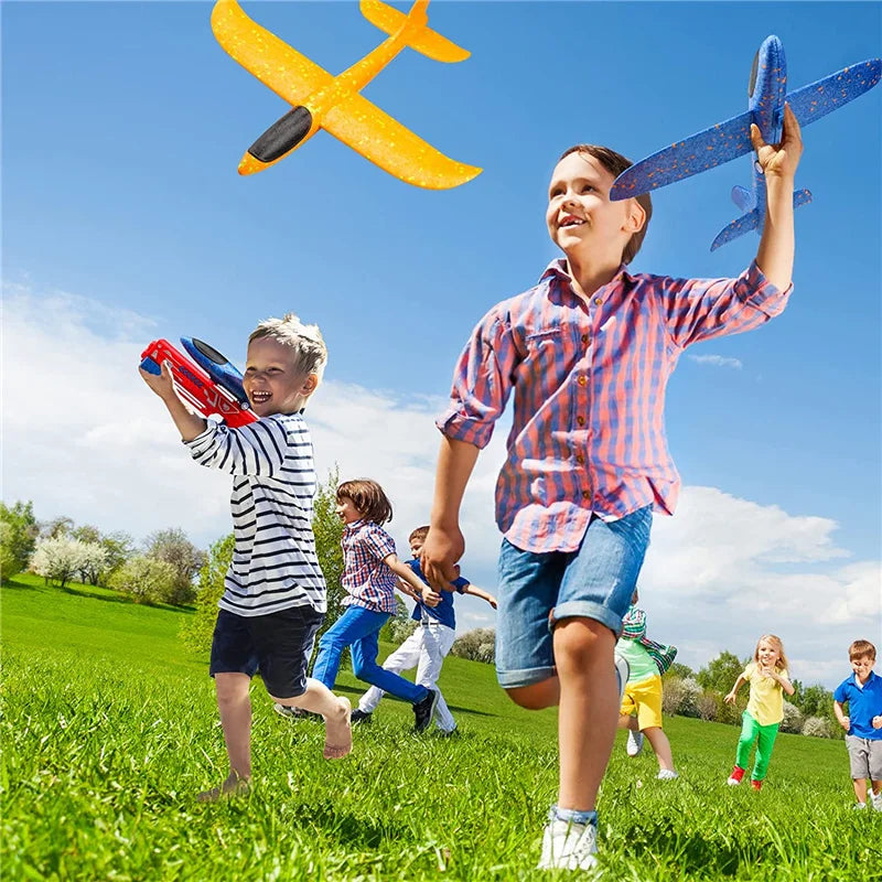 Brinquedo Catapult Plane para crianças, lançamento estilo arma, artilheiro, presentes de aniversário e Natal para meninos