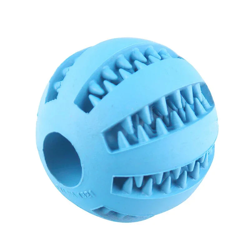 Dog Ball Toys para cães pequenos Interactive Elasticity Puppy Chew Toy Tooth Cleaning Borracha Food Ball Toy Pet Stuff Acessórios