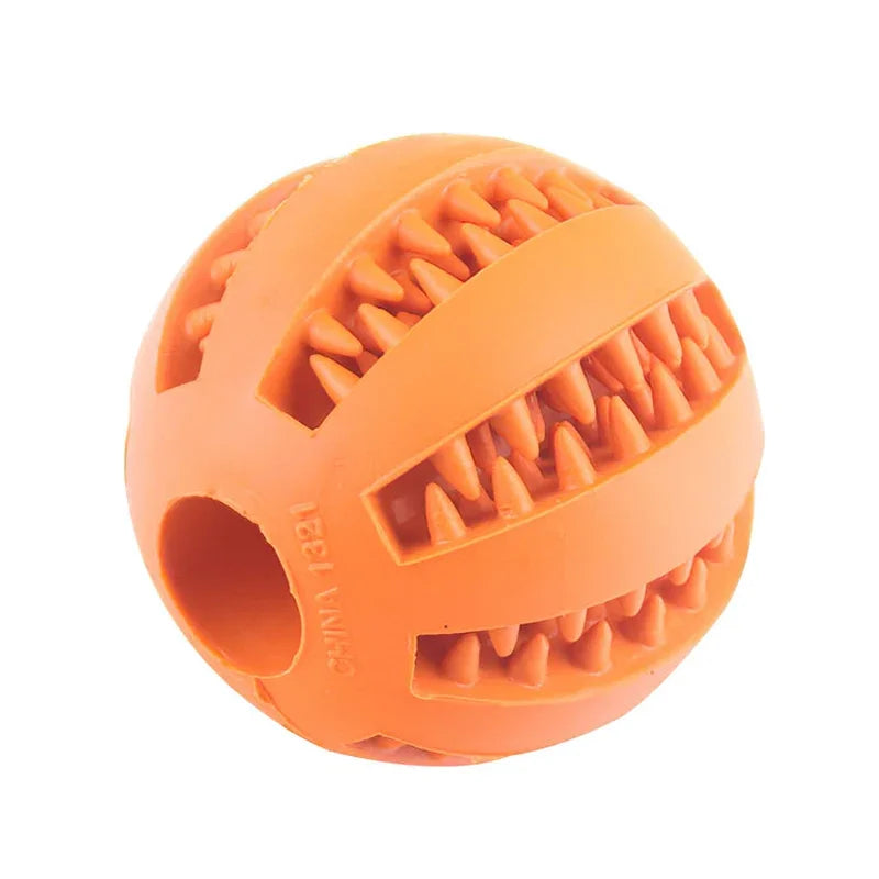 Dog Ball Toys para cães pequenos Interactive Elasticity Puppy Chew Toy Tooth Cleaning Borracha Food Ball Toy Pet Stuff Acessórios