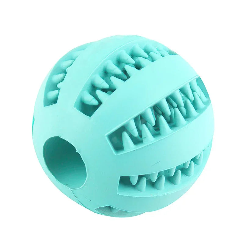 Dog Ball Toys para cães pequenos Interactive Elasticity Puppy Chew Toy Tooth Cleaning Borracha Food Ball Toy Pet Stuff Acessórios