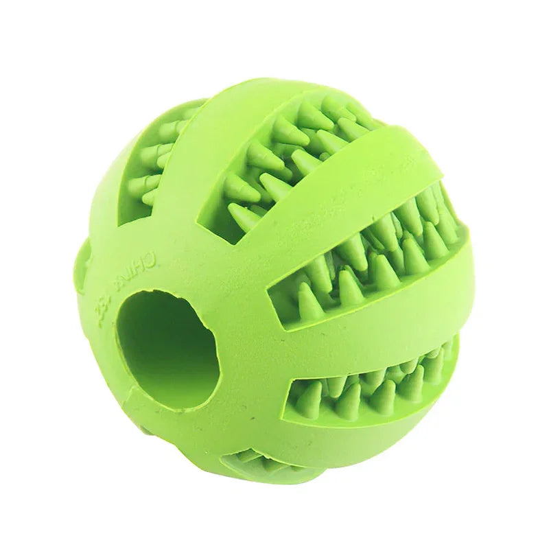 Dog Ball Toys para cães pequenos Interactive Elasticity Puppy Chew Toy Tooth Cleaning Borracha Food Ball Toy Pet Stuff Acessórios