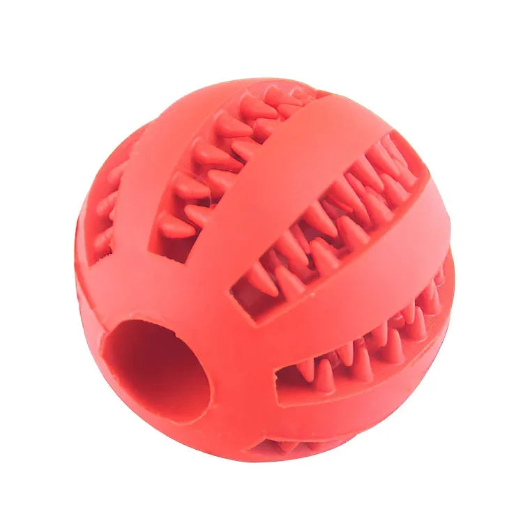 Dog Ball Toys para cães pequenos Interactive Elasticity Puppy Chew Toy Tooth Cleaning Borracha Food Ball Toy Pet Stuff Acessórios